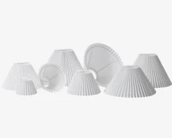 New Daells Bolighus Plisseskærm Hvid 27 cm