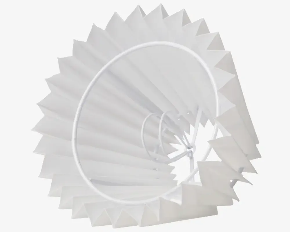 Clearance Daells Bolighus Plisseskærm Hvid 11 cm