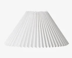 Outlet Daells Bolighus Plisseskærm Hvid 23 cm