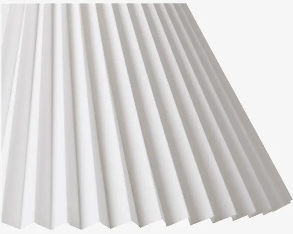 Hot Daells Bolighus Plisseskærm Hvid 17 cm