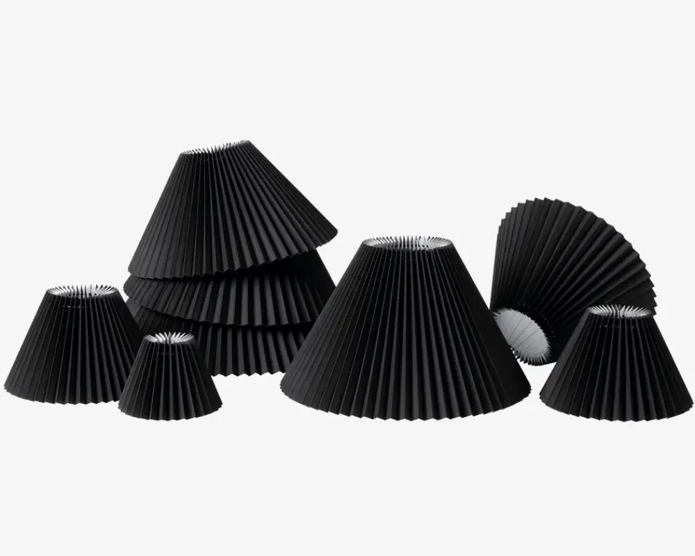 Daells Bolighus Plisseskærm Sort 21 cm