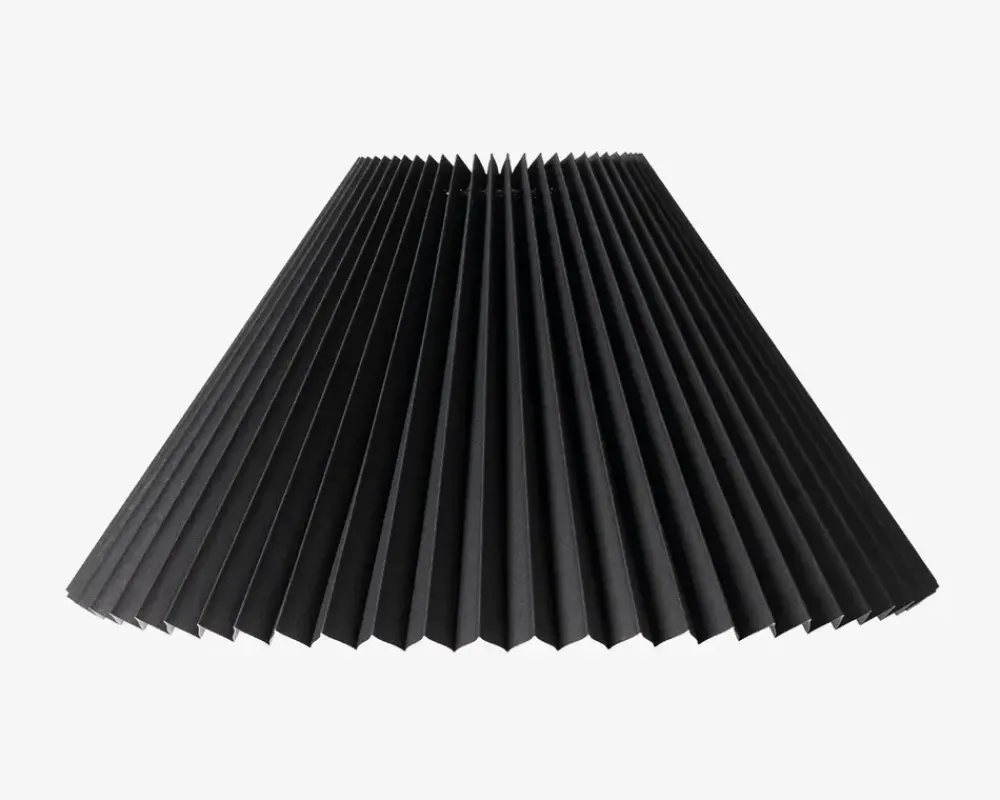 Hot Daells Bolighus Plisseskærm Sort 23 cm