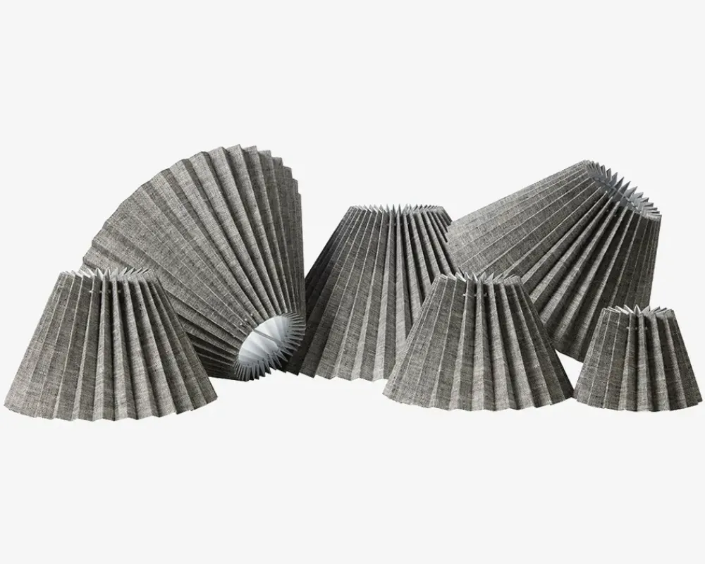 New Daells Bolighus Plisseskærm Sort Nistret 23 cm