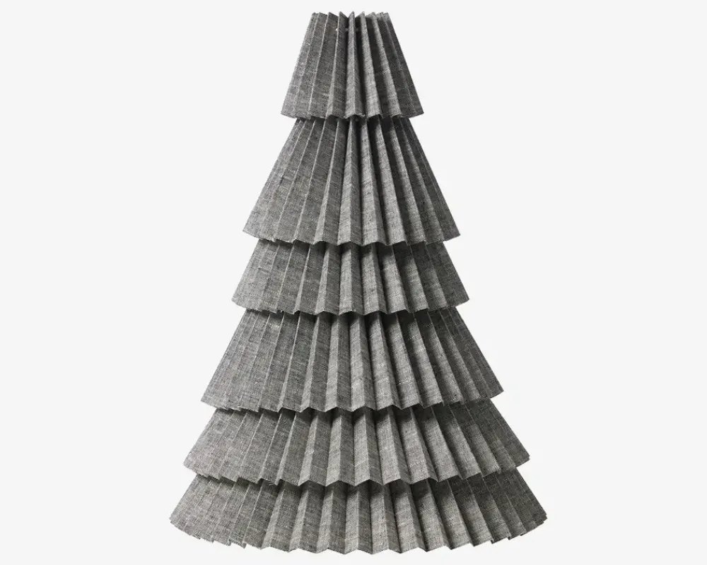 New Daells Bolighus Plisseskærm Sort Nistret 23 cm