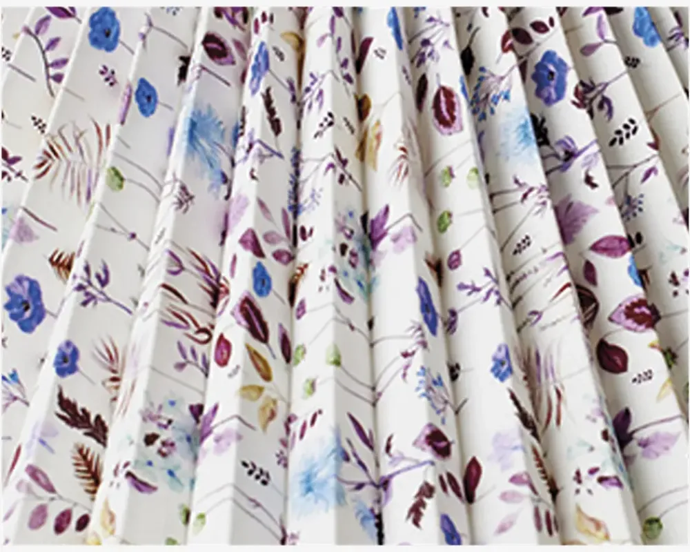 Online Daells Bolighus Plisséskærm Blomster 17 cm Blå