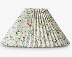 New Daells Bolighus Plisséskærm Blomster 23 cm Grøn