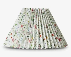 Hot Daells Bolighus Plisséskærm Blomster 21 cm Grøn