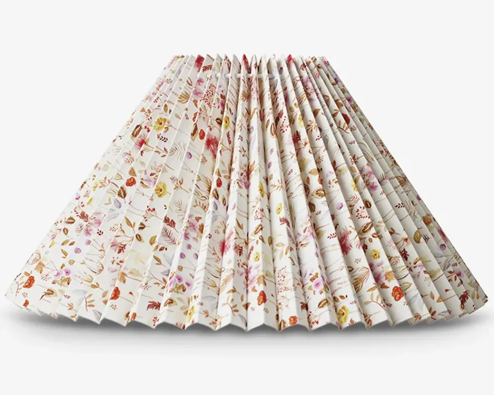 Discount Daells Bolighus Plisséskærm Blomster 23 cm Rød