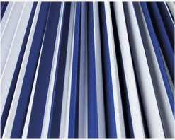 Clearance Daells Bolighus Plisséskærm Stribet Blå/Hvid 21 cm Blå, Hvid