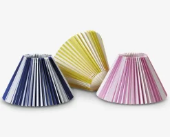 Clearance Daells Bolighus Plisséskærm Stribet Blå/Hvid 21 cm Blå, Hvid