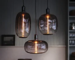 Outlet Daells Bolighus Pære Vintage oval smoke E27 H.30 cm