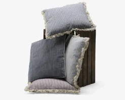 New Daells Bolighus Pude m/frynser 45x45 cm Blå