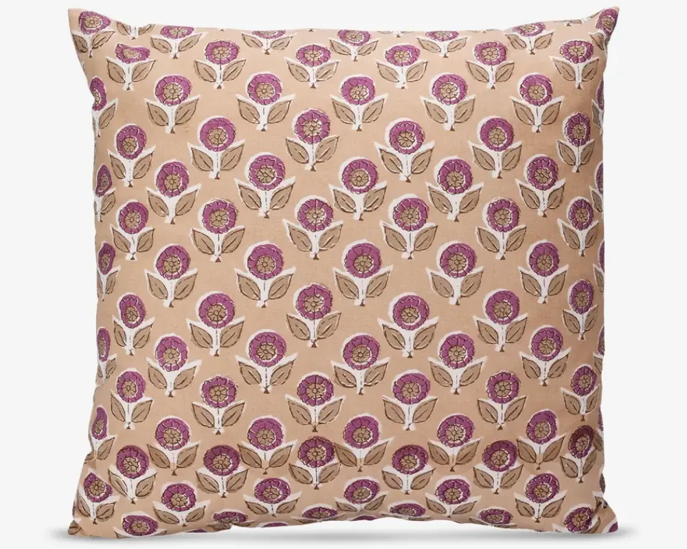 Clearance Daells Bolighus Pude blomster mønster lyserød 45x45 cm