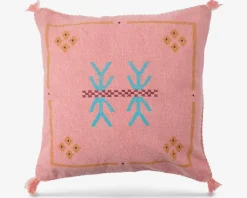 Outlet Daells Bolighus Pude kvast/broderi lyserød 45x45 cm