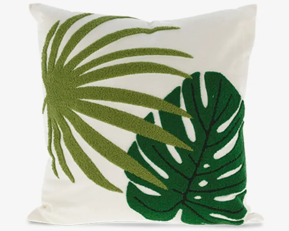 Online Daells Bolighus Pude plante broderi 45x45 cm