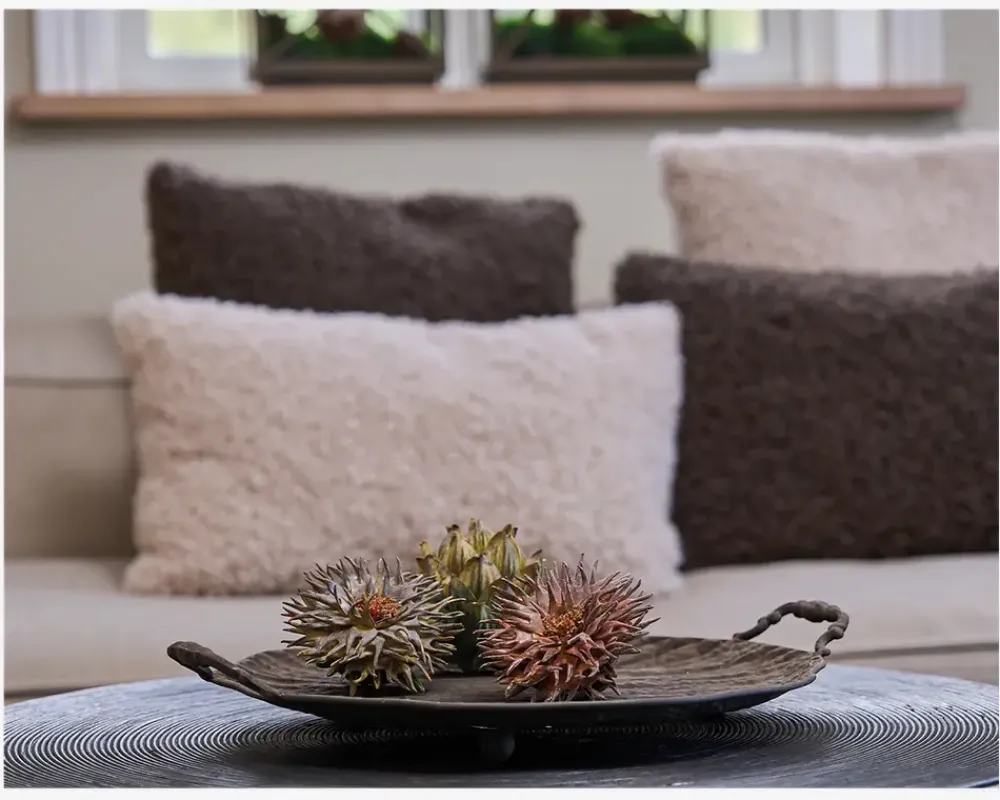 Discount Daells Bolighus Pude plys brun 50x50 cm