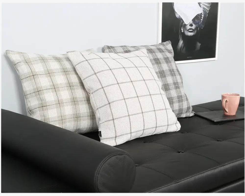 Discount Daells Bolighus Pude Ruth Off White/Grå 50x50 cm Hvid, Grå