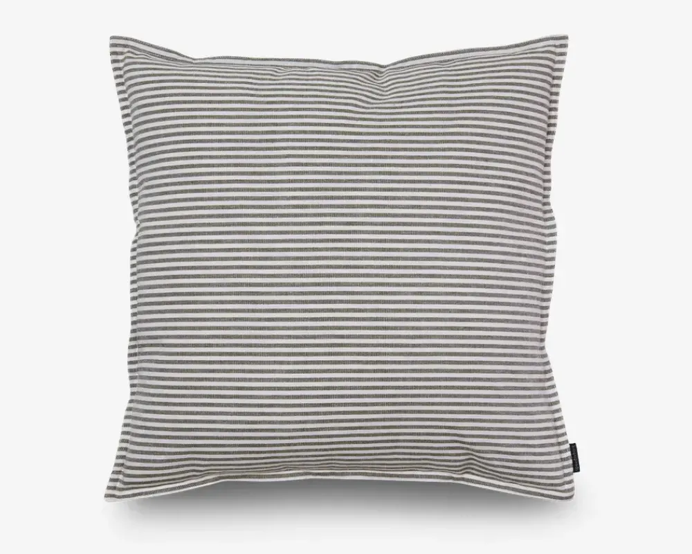 Hot Daells Bolighus Pude Striber Mørk Grøn Bomuld 60x60 cm