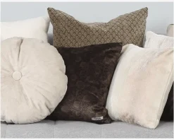 Daells Bolighus Pude Velour/Bomuld Grå