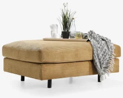 Best Daells Bolighus Puf Motive gul fløjl