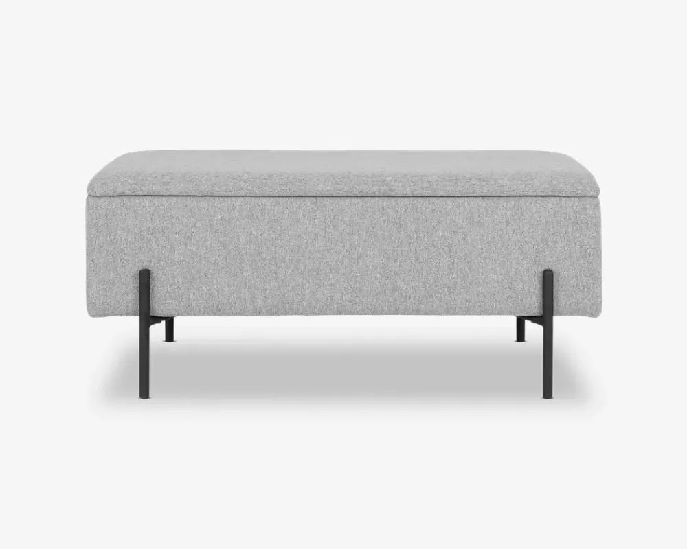 New Daells Bolighus Puf/bænk med opbevaring Grå