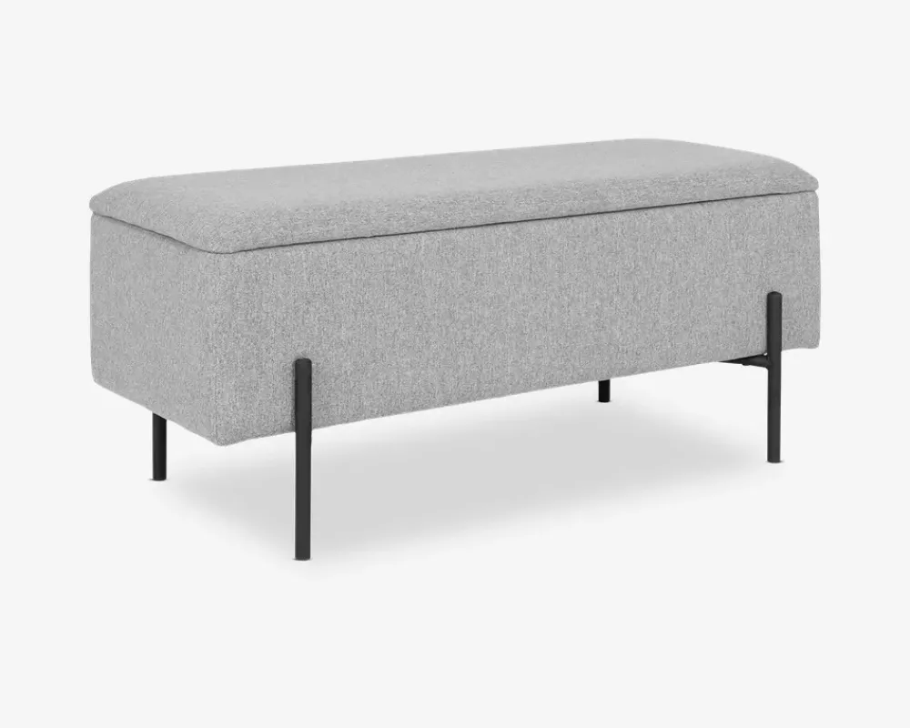 New Daells Bolighus Puf/bænk med opbevaring Grå
