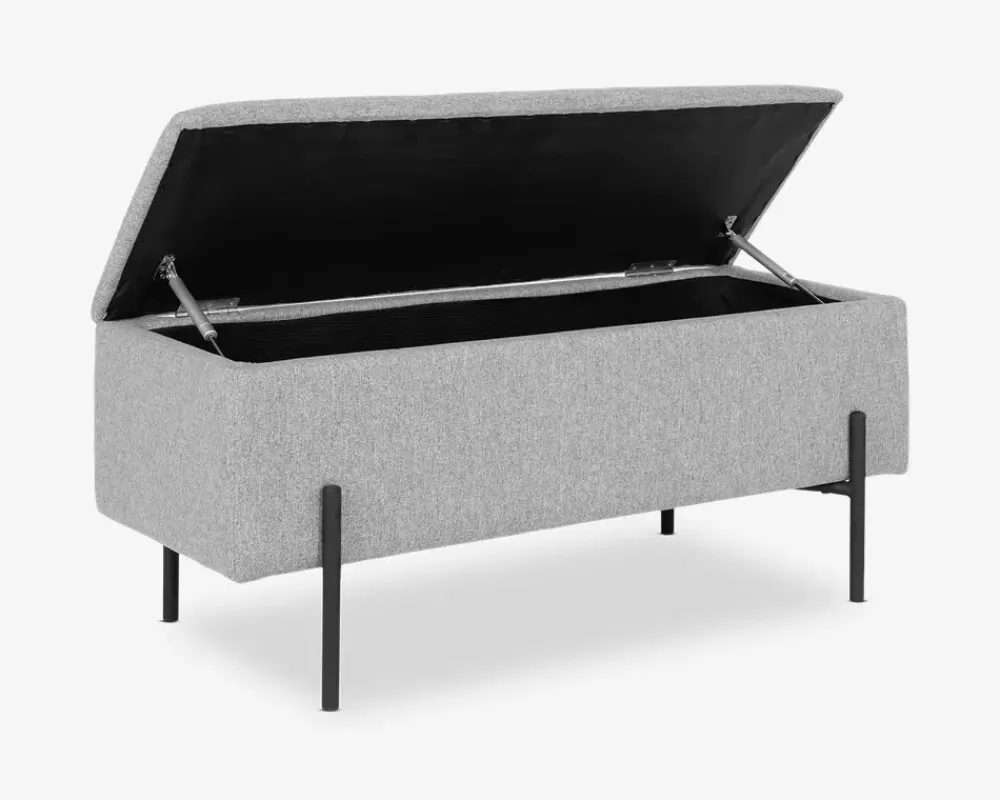 New Daells Bolighus Puf/bænk med opbevaring Grå