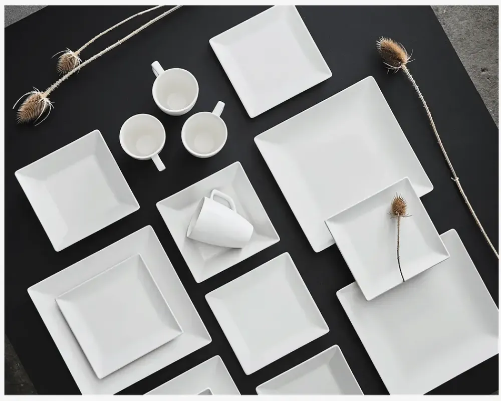 Daells Bolighus Quadro Skål 17,5x17,5 cm Hvid