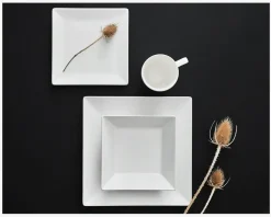 Online Daells Bolighus Quadro Stoneware 21 cm Hvid