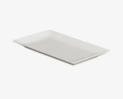 Outlet Daells Bolighus Quadro Tallerken Rektangulær 25x15 cm Hvid