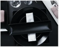 Best Daells Bolighus Quadro Tallerken Rektangulær 30x8 cm Sort