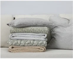 Best Daells Bolighus Quilt Plaid Stribe Sennep Gul