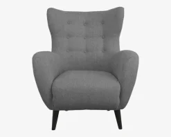 Discount Daells Bolighus Øreklapstol Inkl. Fodskammel Grå