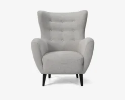 Daells Bolighus Øreklapstol Inkl. Fodskammel Beige