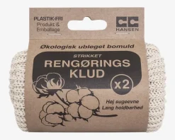 Clearance Daells Bolighus Rengøringsklude øko bomuld 2stk.