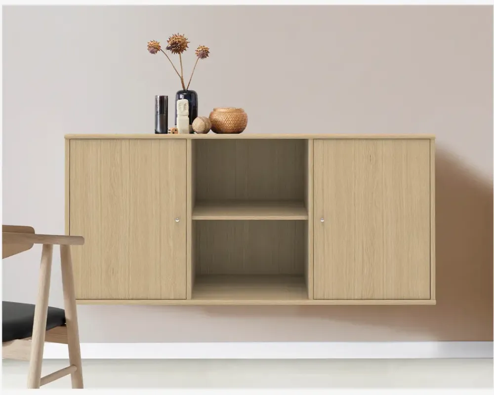 Hot Daells Bolighus Reol Mistral 3 Sekt. m/2 Døre Eg