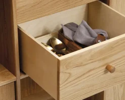 Best Daells Bolighus Reolopstilling med døre og skuffer olieret Eg