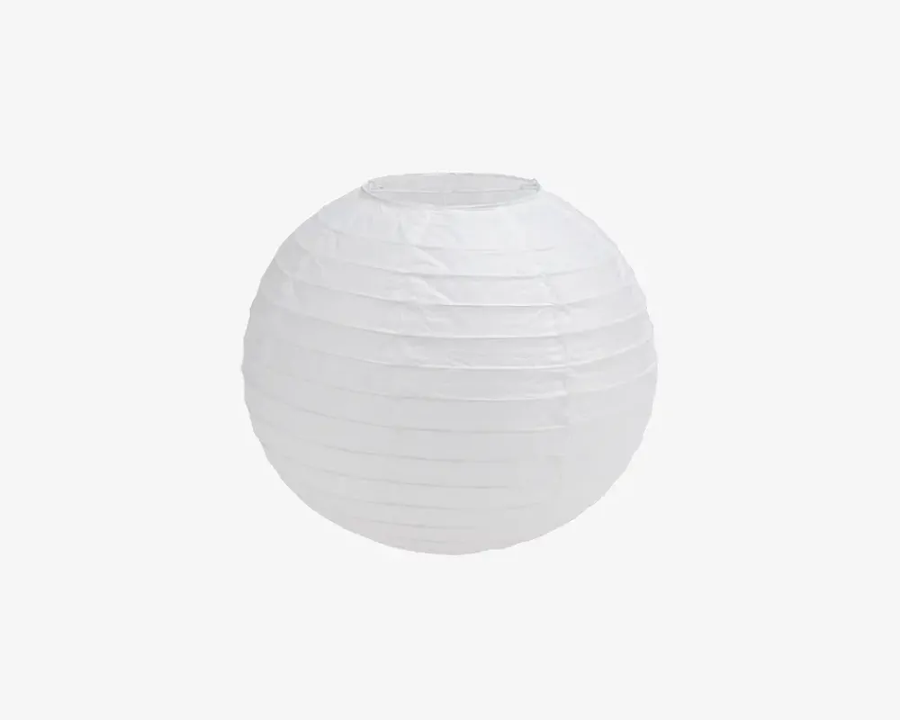 Hot Daells Bolighus Rispapirlampe Ø30 cm. Hvid. Uden ophæng