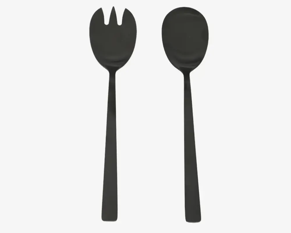 Daells Bolighus Salatbestik Sort 23,7 cm
