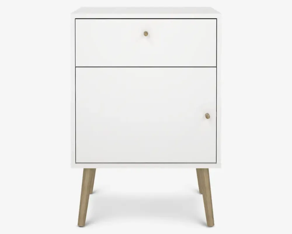 Outlet Daells Bolighus Sengebord Bodo i hvid