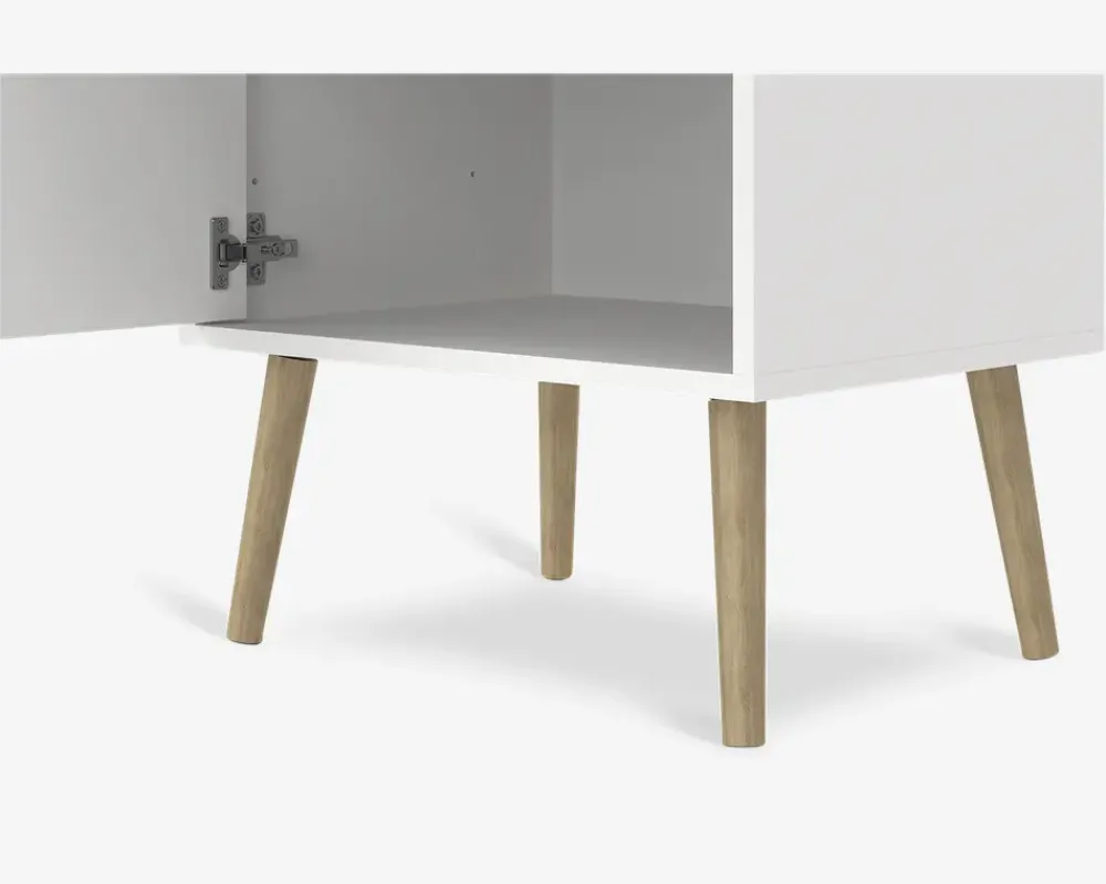 Outlet Daells Bolighus Sengebord Bodo i hvid