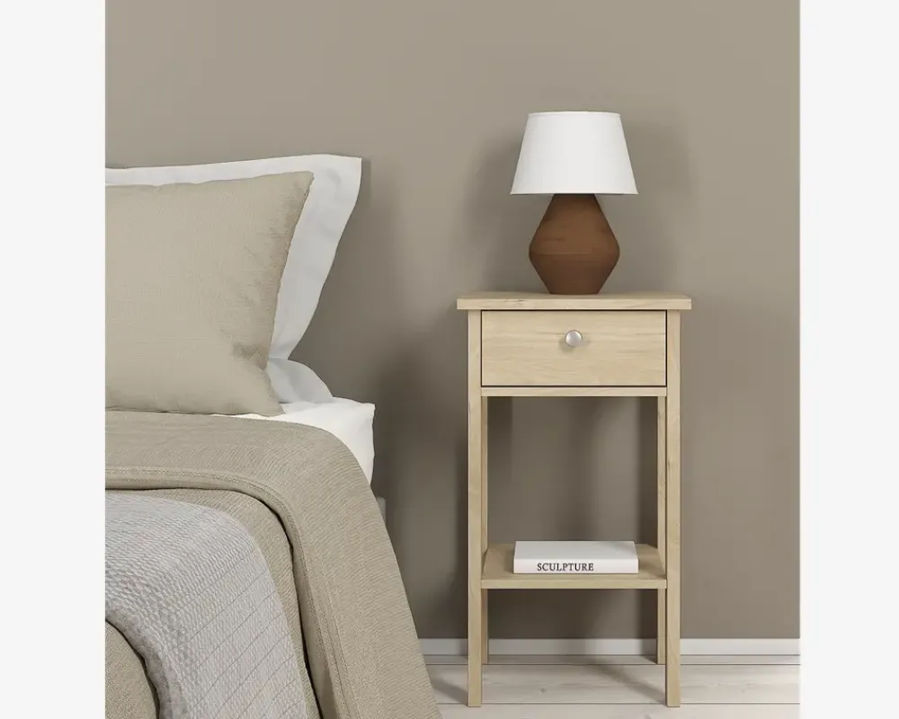 Daells Bolighus Sengebord Madrid eg med 1 skuffe