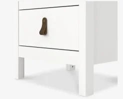 Best Daells Bolighus Sengebord Madrid hvid med 3 skuffer