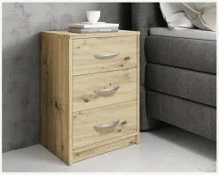 Sale Daells Bolighus Sengebord Pepe 3 skuffer i eg