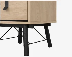 Online Daells Bolighus Sengebord Ry m. 2 skuffer Eg