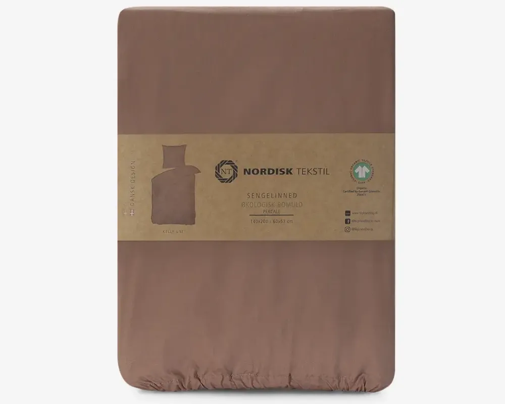 Online Daells Bolighus Sengesæt Kelly Raw Amber 140x200 cm Brun