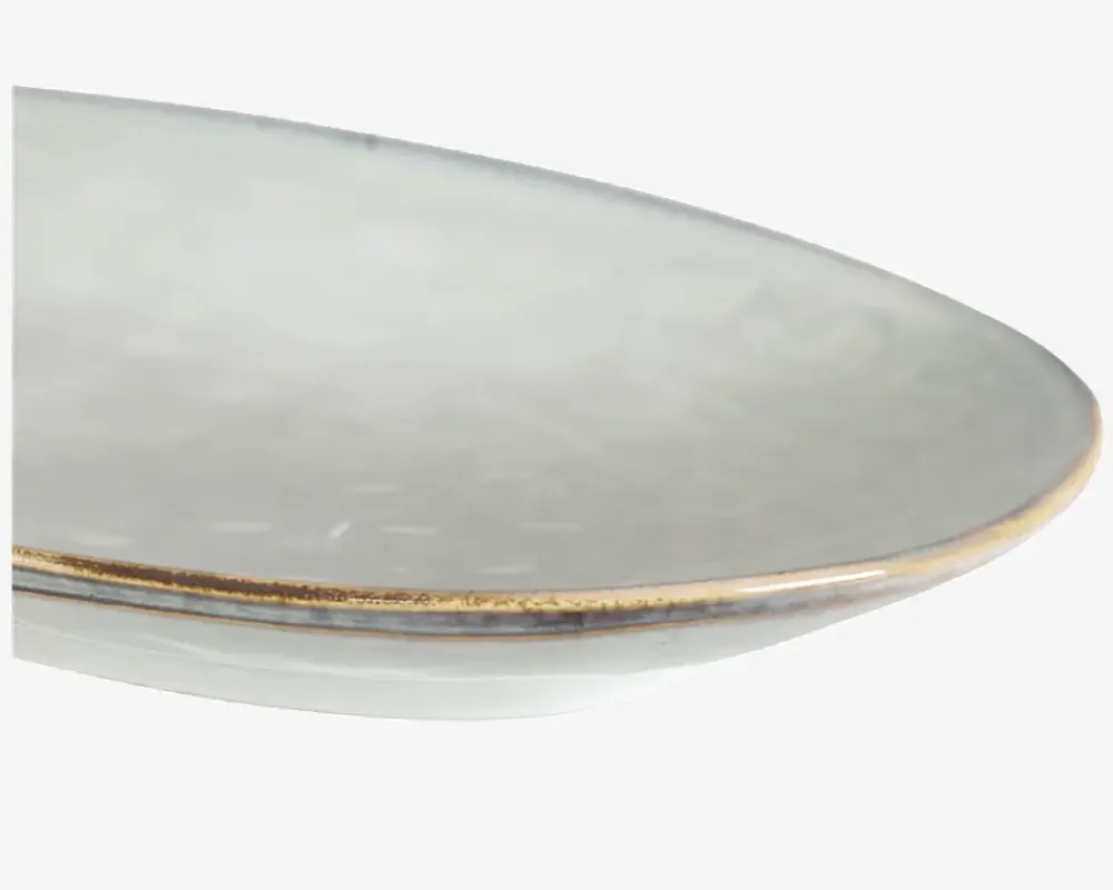 Outlet Daells Bolighus Serveringsfad Oval Blank Stone 36 x 21,5 cm Grå