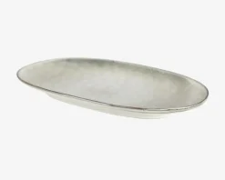 Discount Daells Bolighus Serveringsfad Oval Blank Stone 31 x 17,5 cm Grå