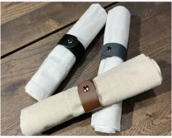 Clearance Daells Bolighus Servietring 6pk Læder Grå