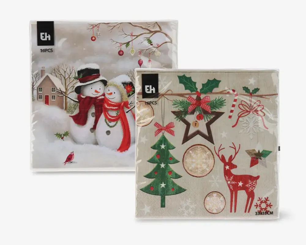 Online Daells Bolighus Servietter Juledesign 16 Stk.